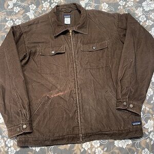 Patagonia Corduroy Shipwright Lined Work Jacket Mens X-Large Brown